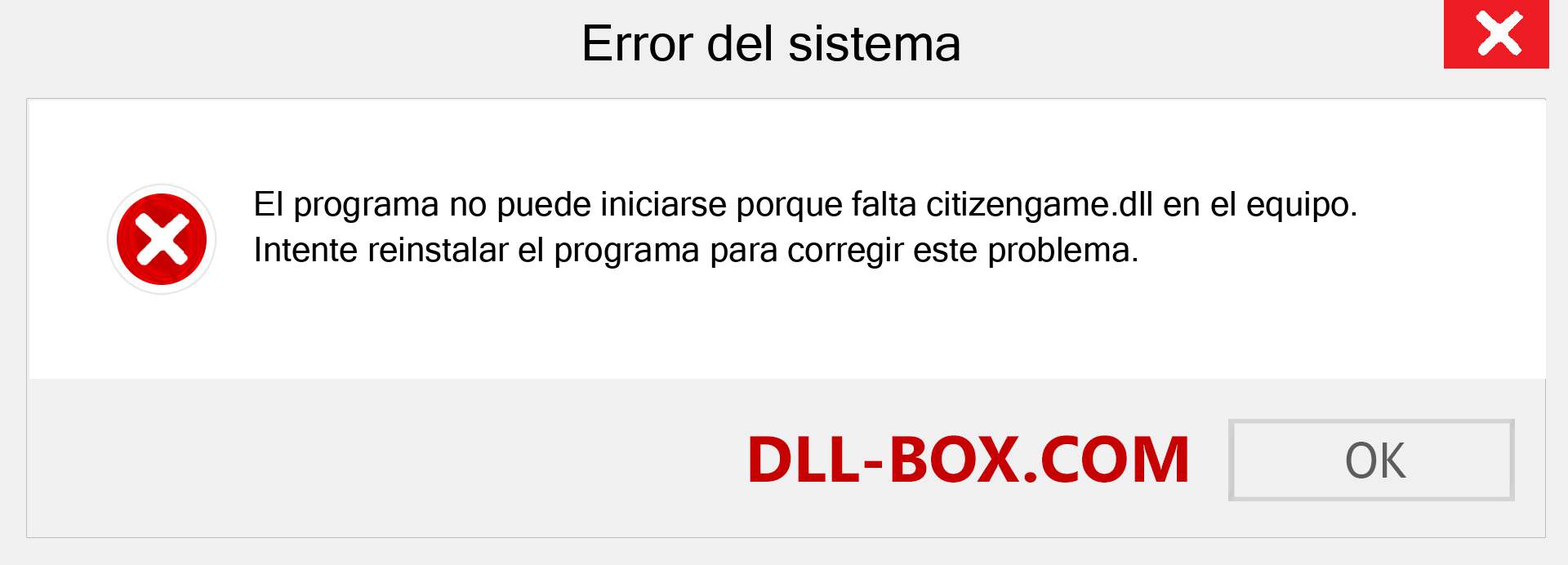 ¿Falta el archivo citizengame.dll ?. Descargar para Windows 7, 8, 10 - Corregir citizengame dll Missing Error en Windows, fotos, imágenes